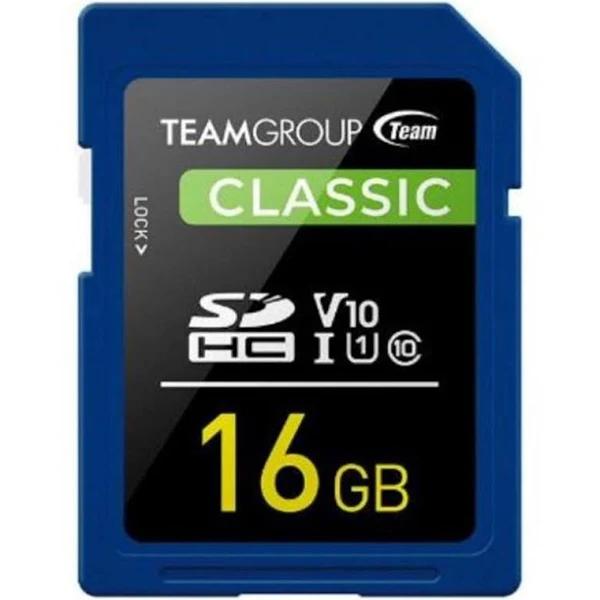 Team Classic SD Memory Card -16 GB UHS (Ultra) Speed Class