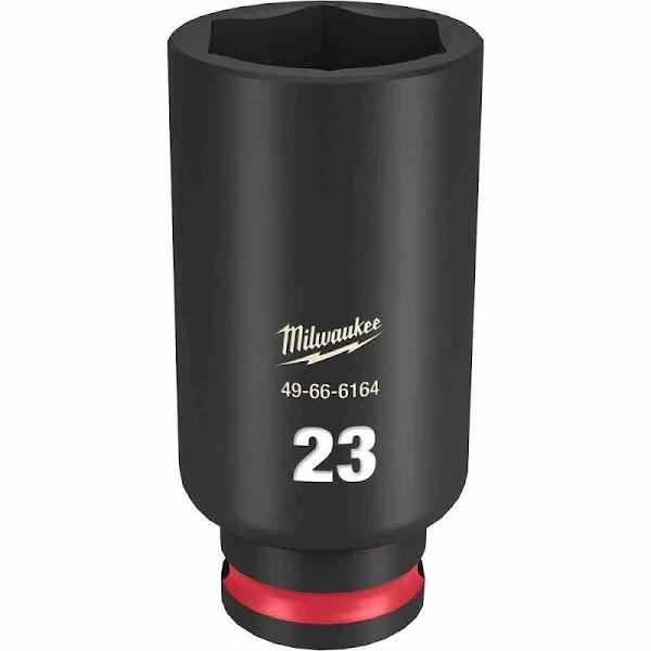 Milwaukee 49666164 23mm 3/8" Drive Shockwave Metric Deep 6 Point Impact Socket