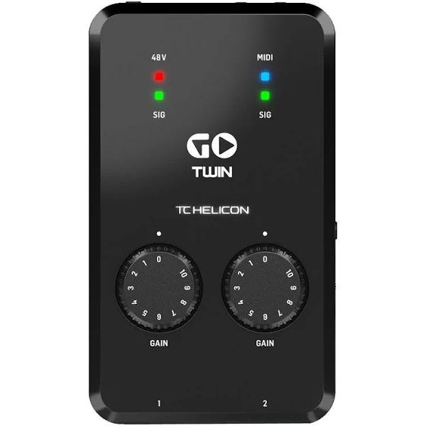 TC Helicon Go Twin 2 Channel Audio Midi Interface For Mobile Devices