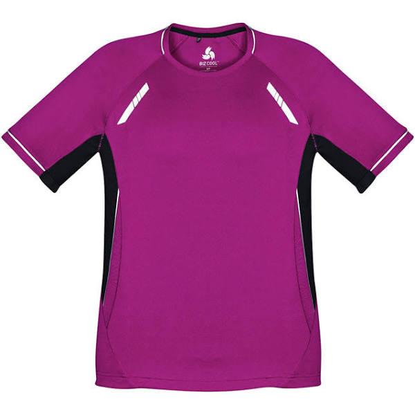 Biz Collection T701MS Renegade Mens Tee XL / Magenta/Black/Silver