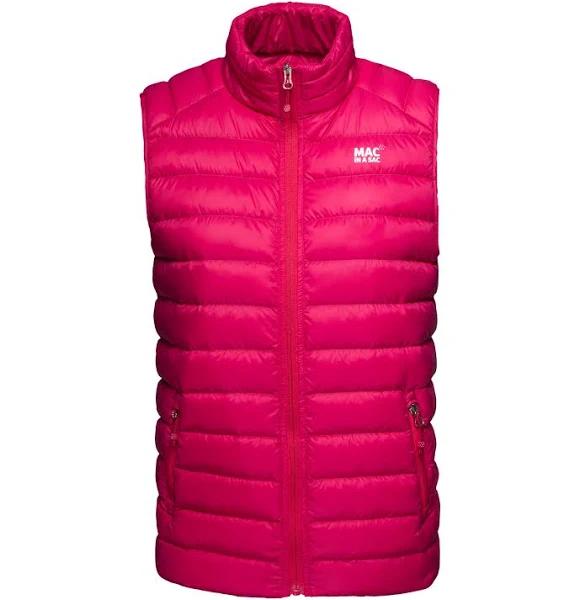 Mac in A Sac Ladies Alpine Duck Down Vest - Size 16 - Fuchsia