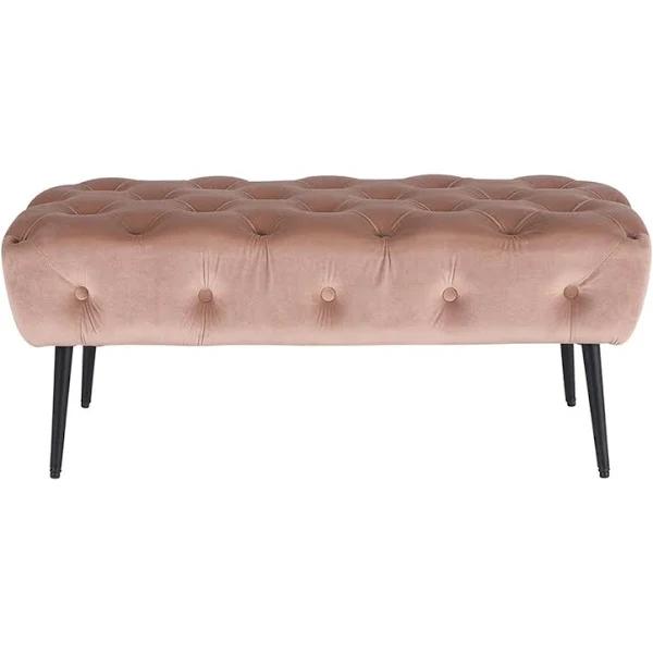 Maree Velvet Ottoman Blush Pink | Blush Pink | Upholstery | Early Settler Furniture