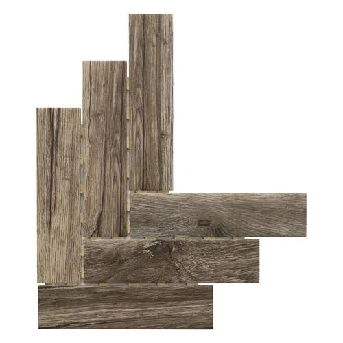 Natural Wood-Look Matt Porcelain Mosaic Tile Colour: Medium Natural - Decor8 | The Build