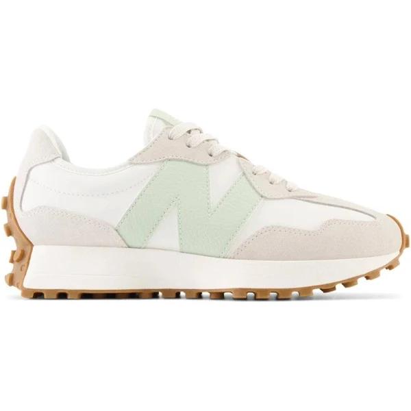 New Balance Women's 327 Moonbeam/Silver Moss - Size 5