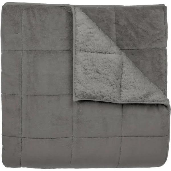 Ardor Sherpa Weighted Blanket 7kg - Silver