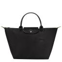 Longchamp Medium Le Pliage Green Tote Bag - Black