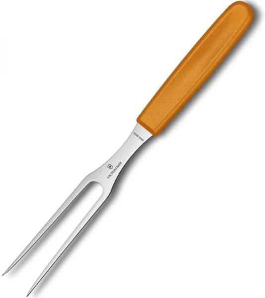 Victorinox Carving Fork Flat Tines Nylon Hang Sell 15cm | Orange