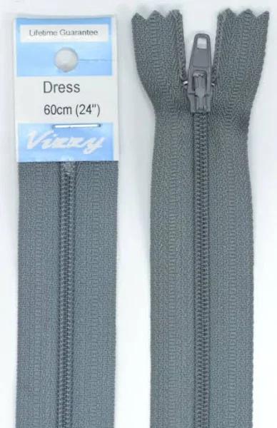 Vizzy Dress Zip, 60cm Colour 62 Grey