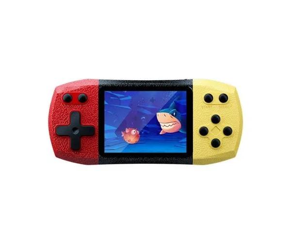 G620 Handheld Game Console - 3.0 Inch Full-Color Screen - 500 Retro Games - Red Yellow