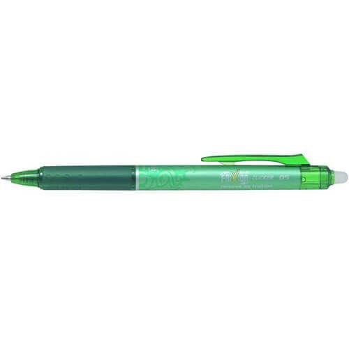 Pen Pilot 0.5mm Frixion Clicker Extra Fine Green - Box 12