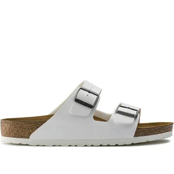 Birkenstock White Birko-Flor Arizona Sandals