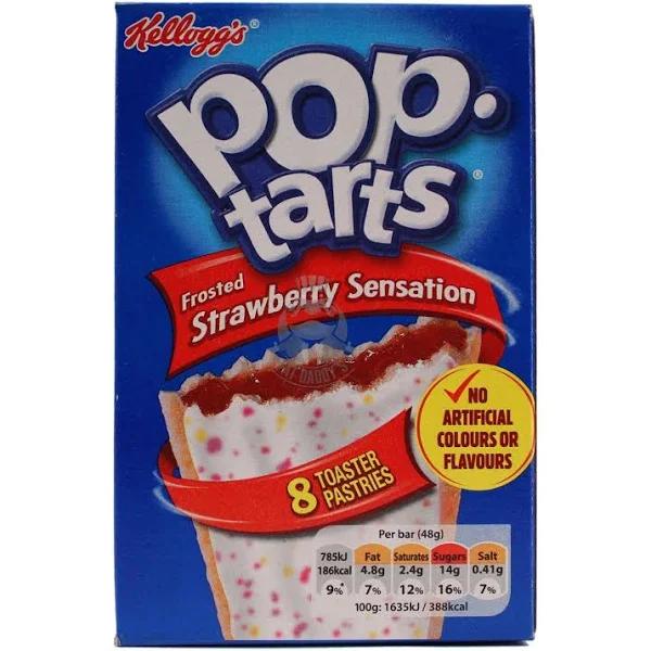 Kellogg's Pop Tarts Frosted Strawberry Sensation 8 x 48g