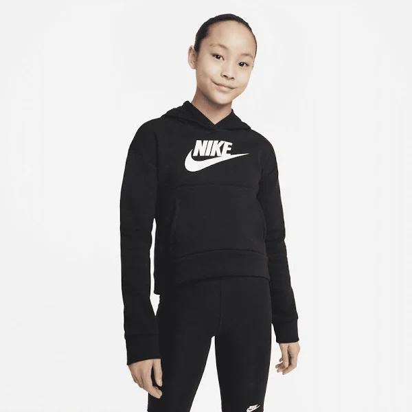 Nike Girls Club Fleece Hoodie, S / Black