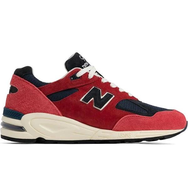 New Balance Red Made in USA 990v2 Sneakers