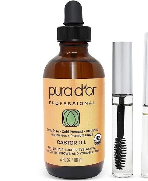 Pura D'or Organic Castor Oil - 4.0 fl oz