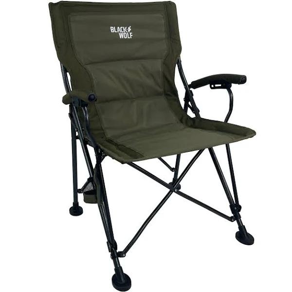 BlackWolf 4 Fold Camping Chair Moss