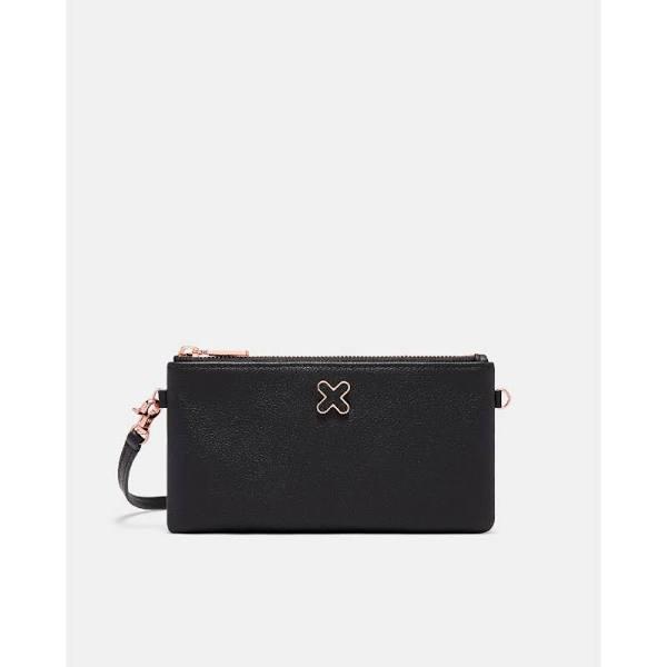 Mimco Hendrix Pouch Crossbody Bag Black Rose Gold AU735725