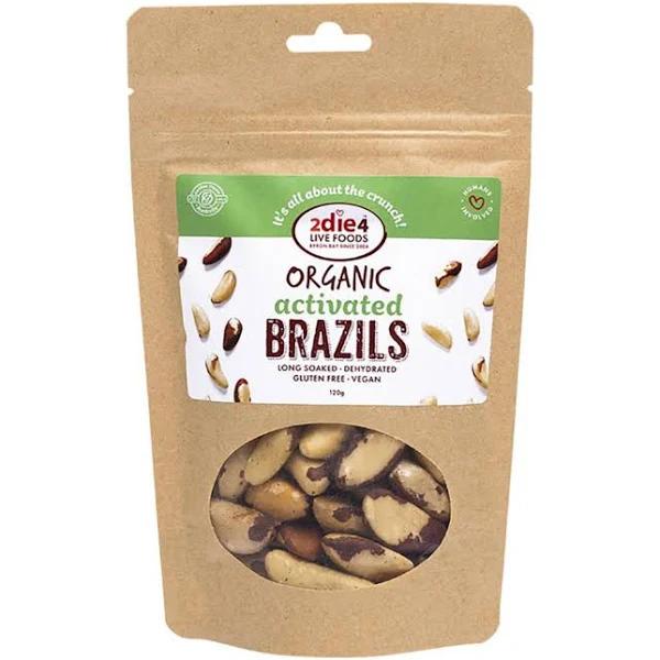 2Die4 Live Foods Activated Organic Brazil Nuts - 120g