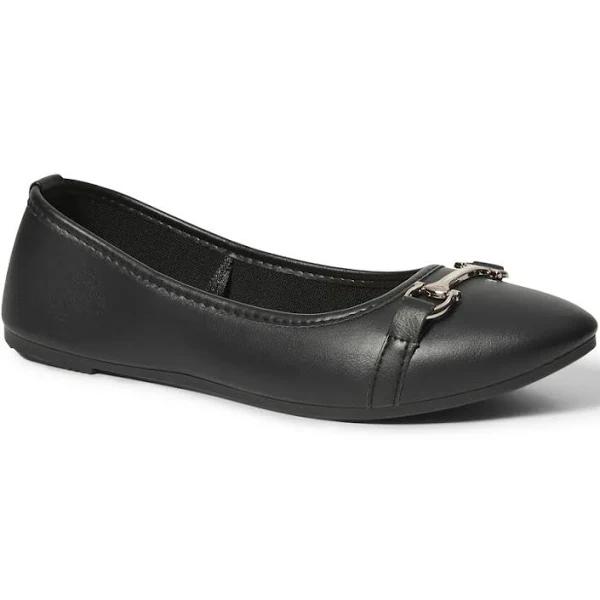 Brilliant Basics Women's Bar Flats - Black - Size 11