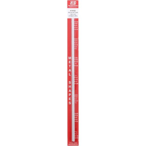 K&S 8102 Aluminium Tube 1/8 x 1/8 x 12" 0.014 Wall (3)