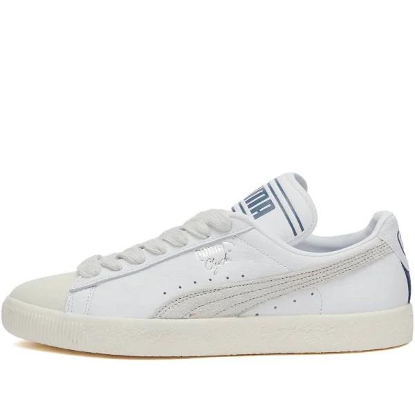 Puma x Rhuigi Clyde Q3 Sneaker (Pristine-Sedate Gray-PUMA White - 8)