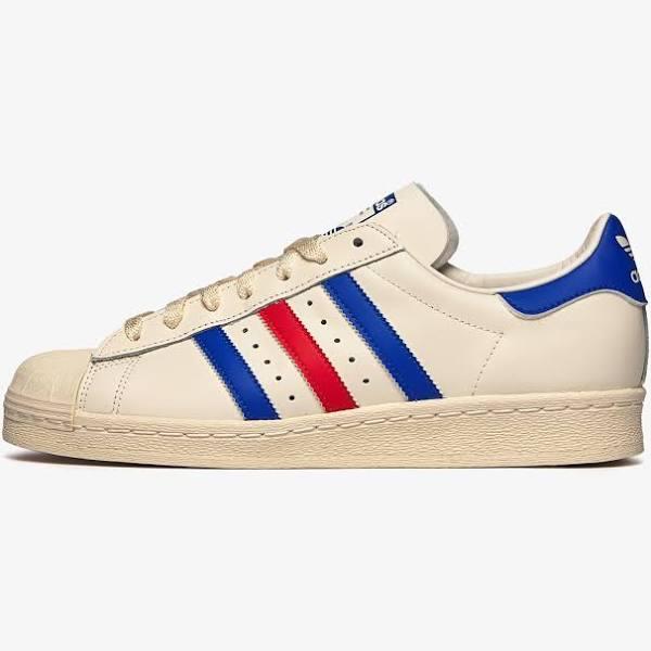 Adidas Superstar 82 Cloud White/ Blue Dawn/ Red