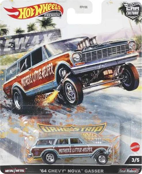 Hot Wheels Car Culture Dragstrip Demons '64 Chevy Nova Gasser