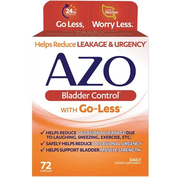 Azo Bladder Control With Go-Less 72 Capsules