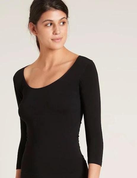 Boody 3/4 Sleeve Top Black / Medium