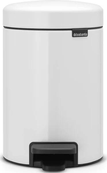 Brabantia 3L NewIcon Pedal Bin White