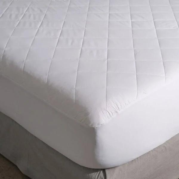 Canningvale Double Bed Cotton Mattress Protector White