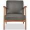 Den Leather Occasional Armchair Olive by Freedom