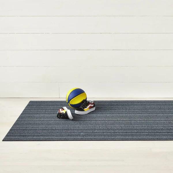 Chilewich Doormat - Skinny Stripe - Blue Runner 61x183cm