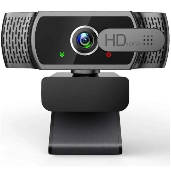 Webcam For PC With Microphone - 1080p FHD Webcam With Privacy Cover & Webcam Mounts, Plug and Play Usb Web Camera(black)