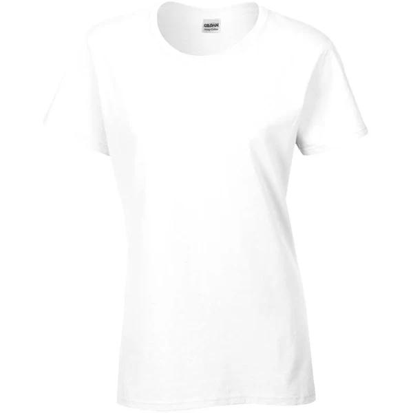 Gildan Ladies/Womens Heavy Cotton Missy Fit Short Sleeve T-Shirt White S