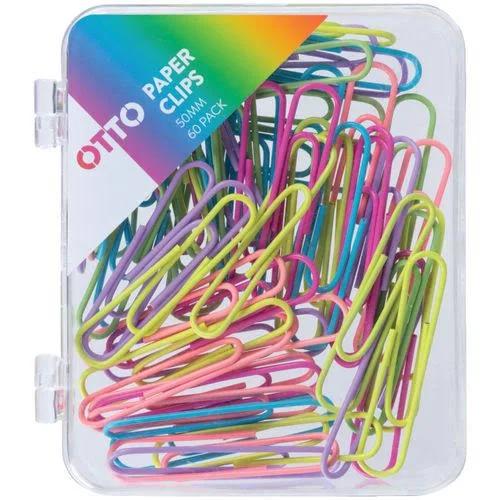 Otto Paper Clips 50mm Assorted 60 Pack