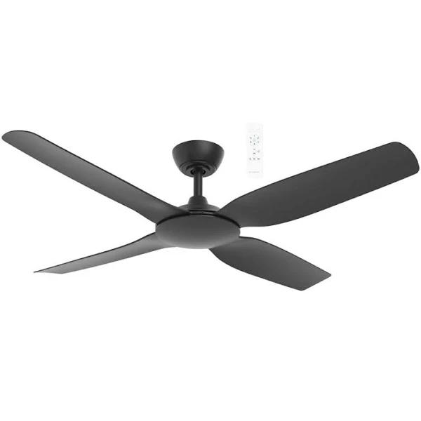 132cm Viper 4 Blade DC Ceiling Fan Colour/Finish: Matte Black - Martec | The Build