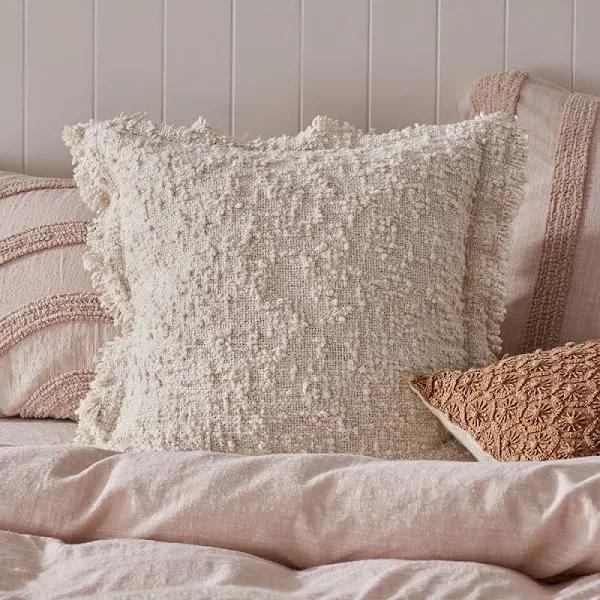 Adairs Leiden Natural Boucle Cushion