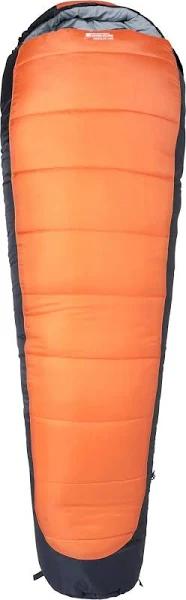 Mountain Warehouse Microlite 1400 Right Zip Winter Mummy Sleeping Bag Fiery Coral 200cm