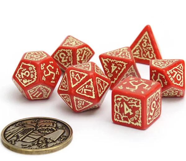 The Witcher Crones Dice Set 7pcs with Coin - Brewess