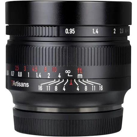 7artisans 50mm f/0.95 to f/16 Lens For Canon (EF-M Mount)