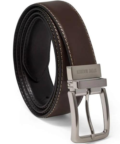 Steve Madden Men's Dress Casual Every Day Leather Belt