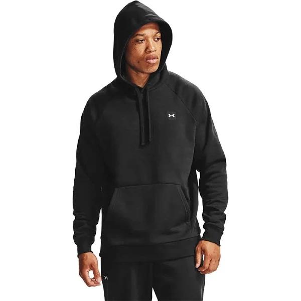 Under Armour Rival Fleece Hoodie Black White - S