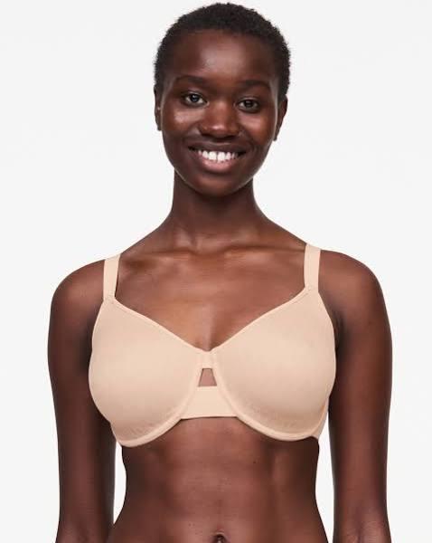 David Jones Chantelle Smooth Line Moulded Bra in Golden Beige, Size 16H