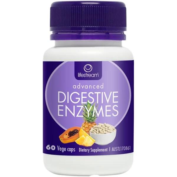 Lifestream Advanced Digestive Enzymes 60 Capsules