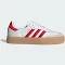 adidas-Samba Shoes-Women-Cloud White / Better Scarlet / Cloud White-8