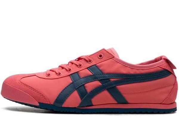 Onitsuka Tiger Mexico 66 Pink Cameo Mako Blue Shoes - Size 7 - Pink Cameo/Mako Blue