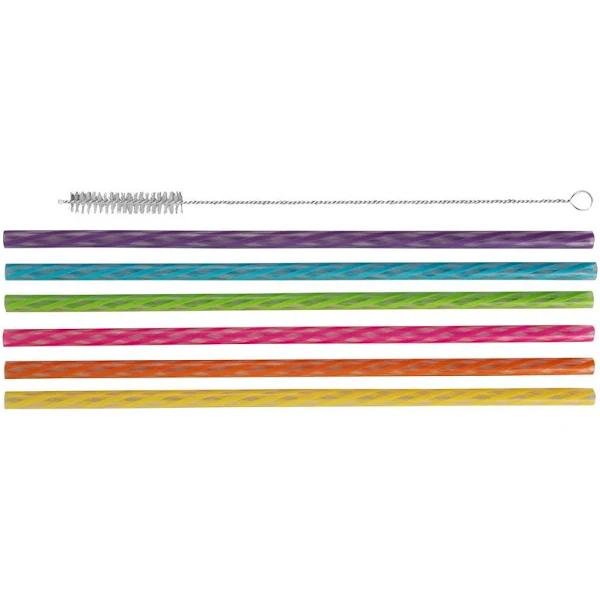 Avanti Reusable Straws Rainbow Set of 24