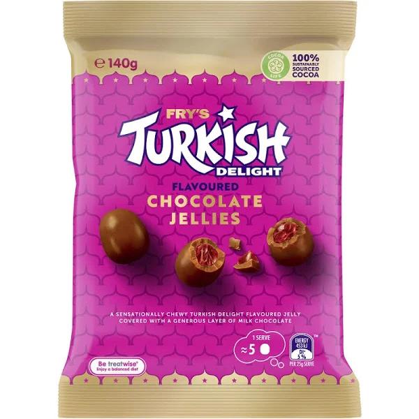 Fry's Turkish Delight Flavoured Chocolate Jellies 140g