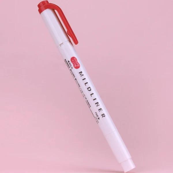 Zebra Mildliner Double Tip Mild Red Highlighter